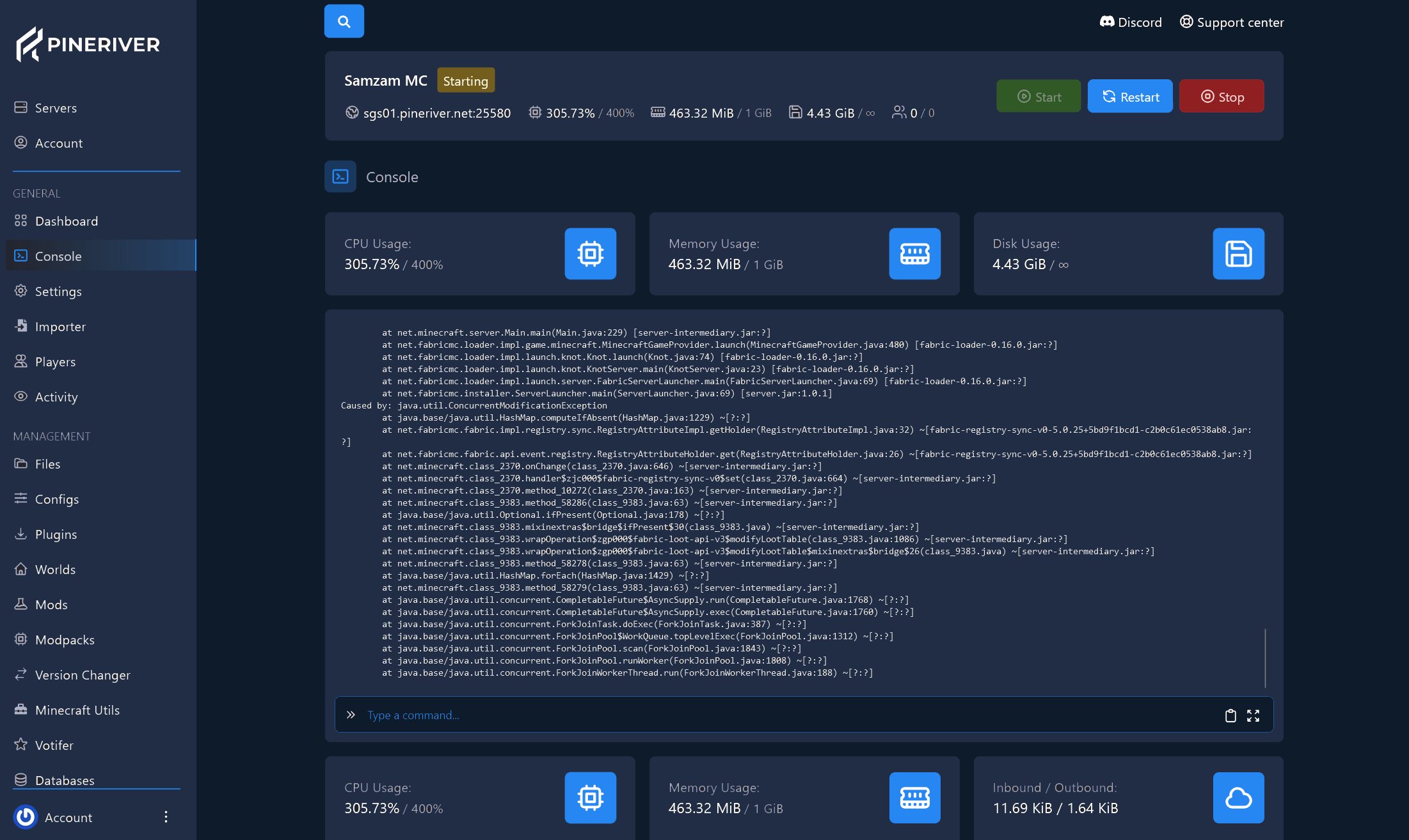 mp-hosting gamepanel